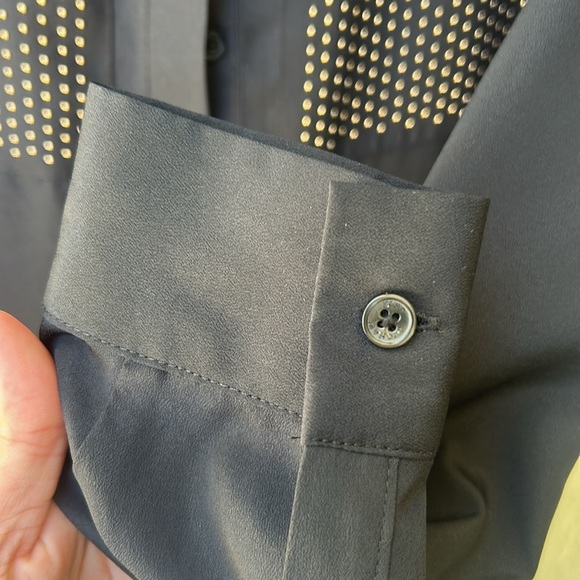 Michael Kors woman’s Black Studded long sleeve blouse - Picture 6 of 7